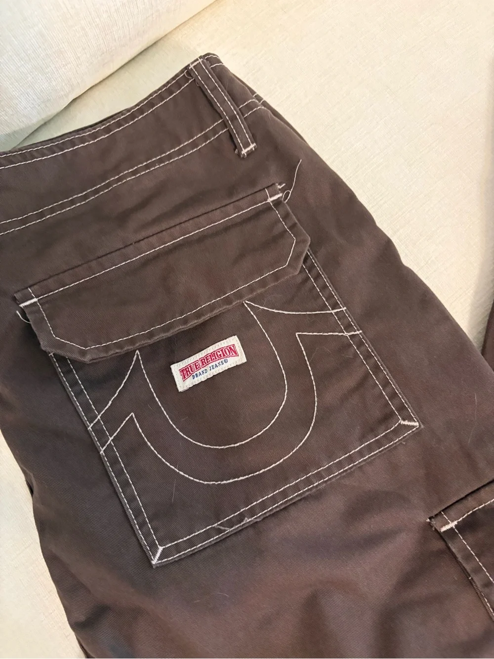 Men’s True Religuon Dark Brown Cargo Pants